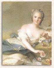Jean Marc Nattier Anne Henriette of France represented as Flora china oil painting image